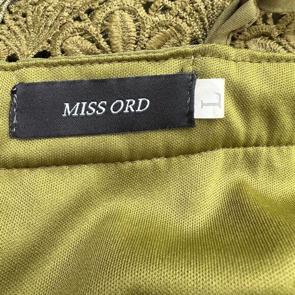 🍄MissOrd Olive Green Fringe Tassel Jumpsuit Lace Size L (AA1) - Picture 11 of 13